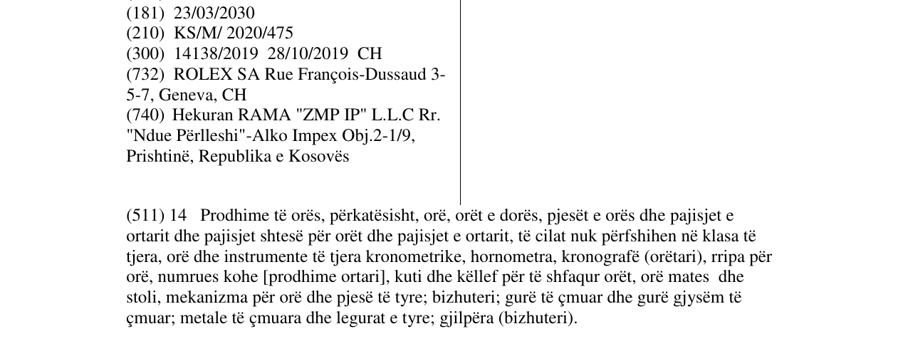 Zëri i markës CYCLOPS në buletin