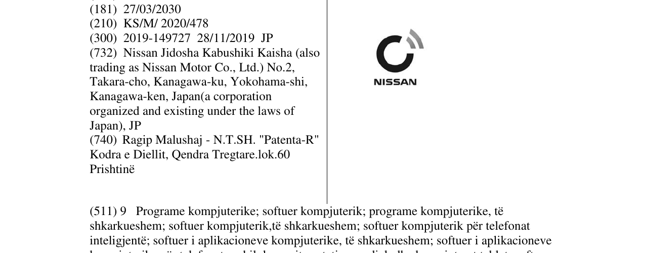 Zëri i markës NISSAN në buletin