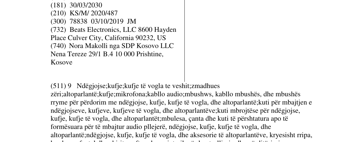 Zëri i markës SOLO PRO në buletin
