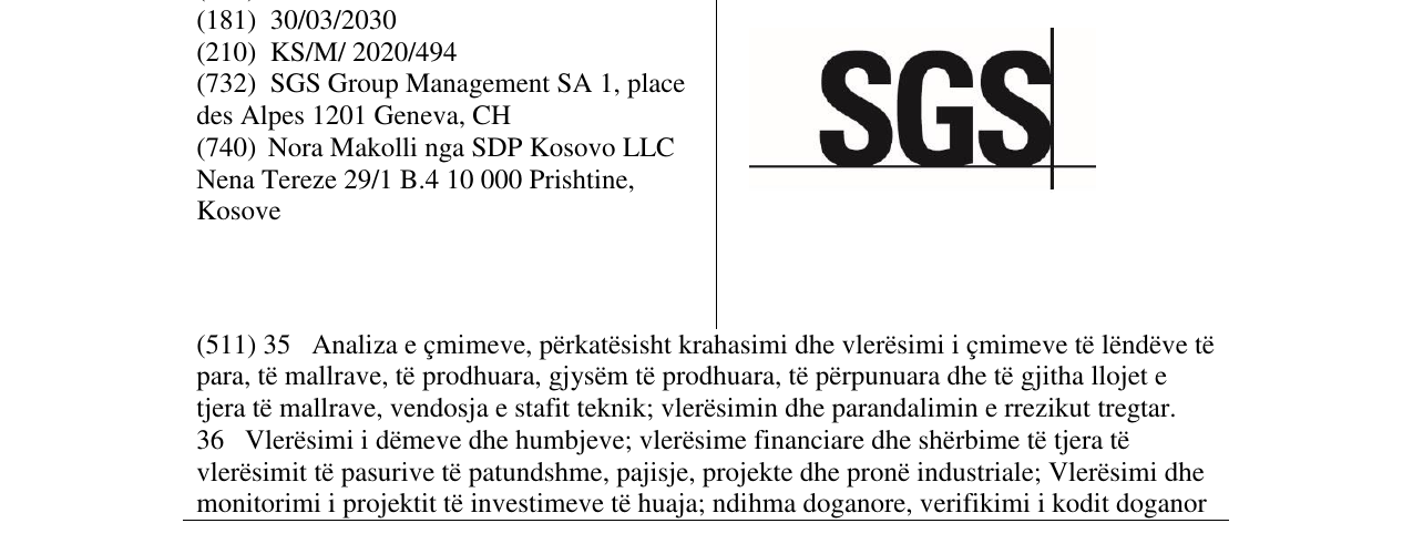 Zëri i markës SGC në buletin