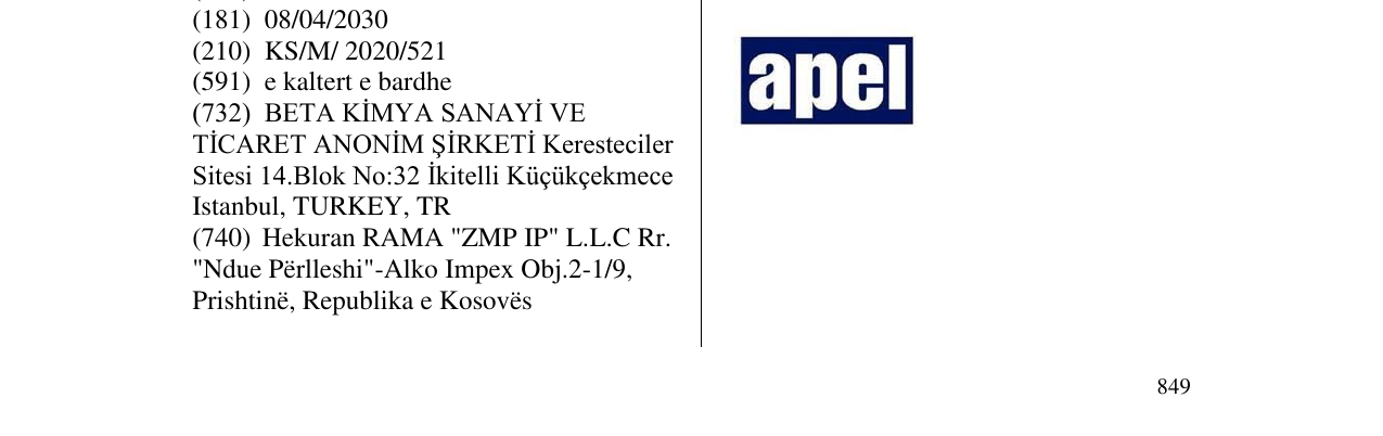 Zëri i markës apel në buletin