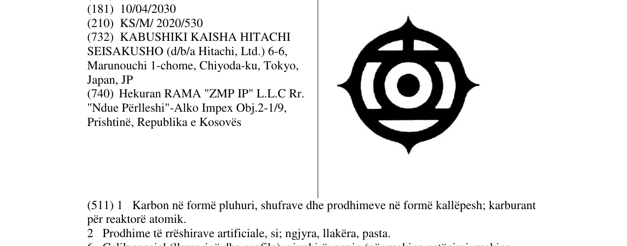 Zëri i markës HITACHI në buletin