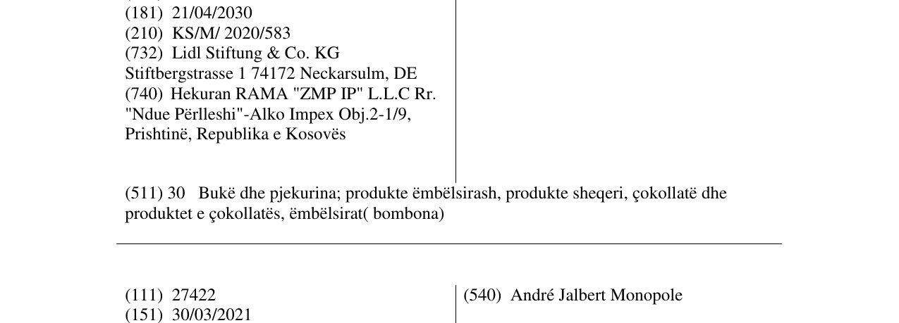 Zëri i markës Amidala në buletin