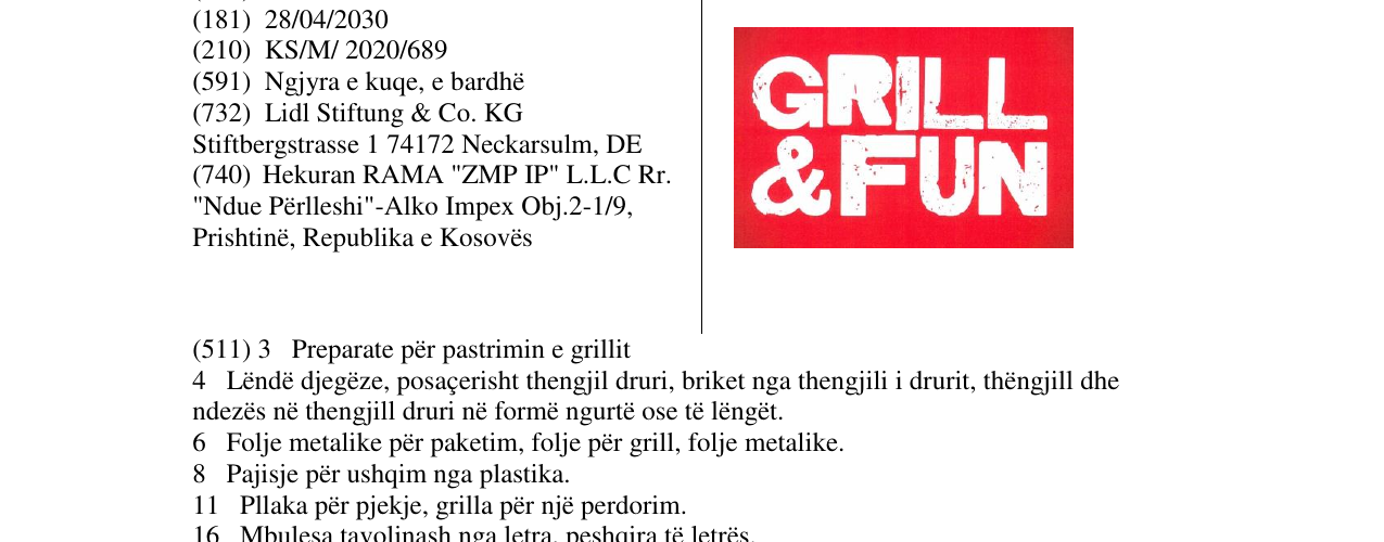 Zëri i markës GRILL&FUN në buletin