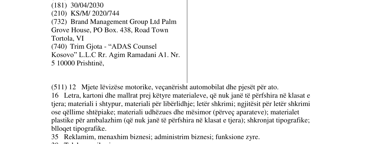 Zëri i markës Drive Zone në buletin