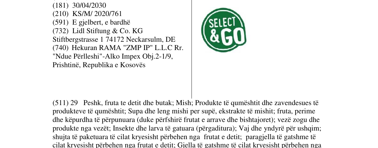 Zëri i markës SELECT&GO në buletin