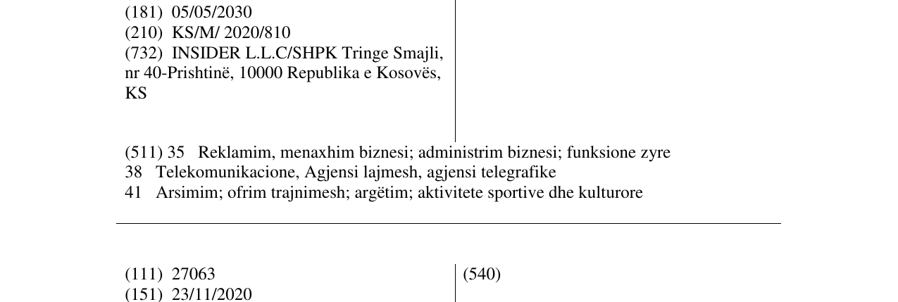 Zëri i markës INSAJDERI në buletin
