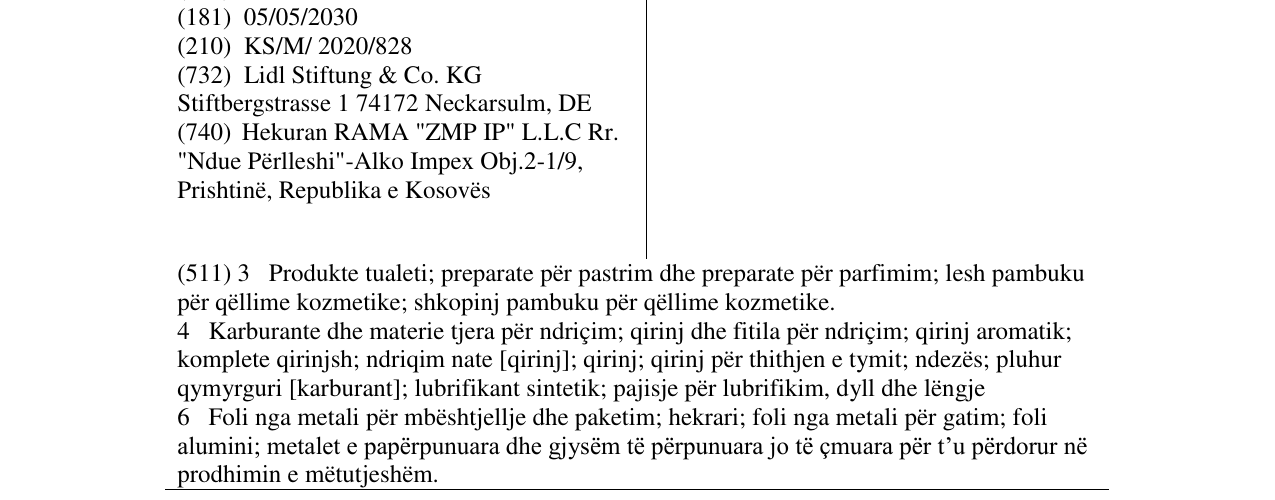 Zëri i markës Kuljanka në buletin