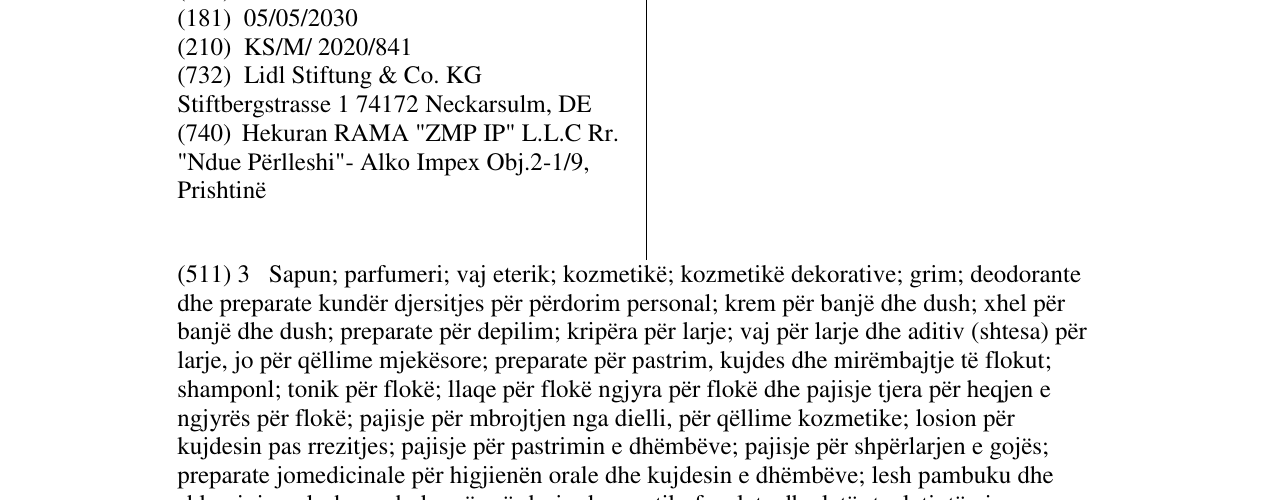 Zëri i markës Cien Skin Foodies në buletin