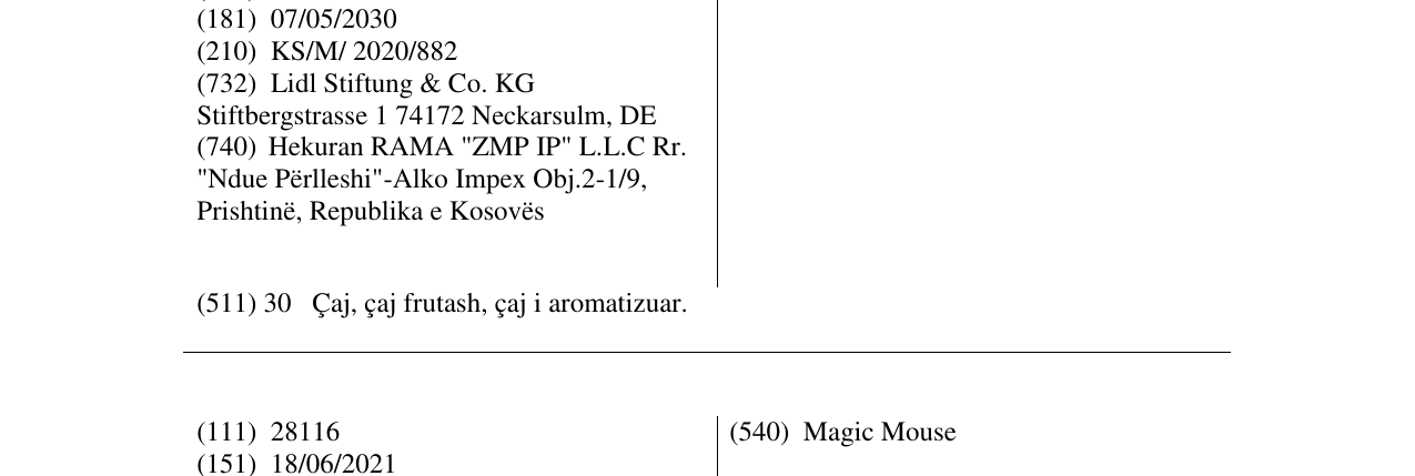 Zëri i markës Magic Moments në buletin
