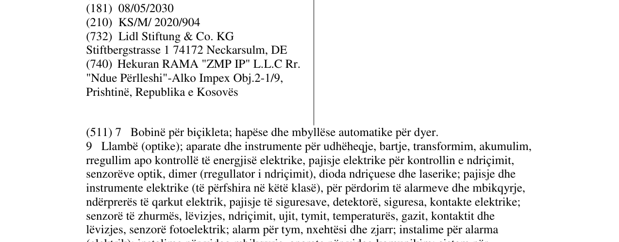 Zëri i markës LIVARNO LUX në buletin