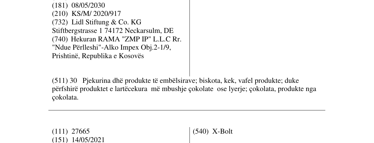 Zëri i markës X Wafer në buletin
