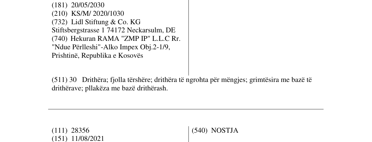Zëri i markës Oatilicious në buletin