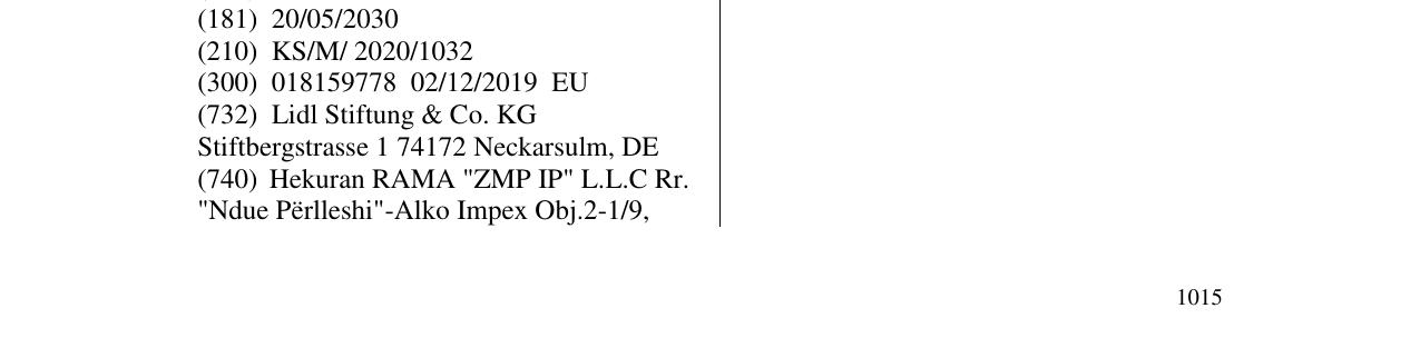 Zëri i markës Baron de Ceyssac në buletin