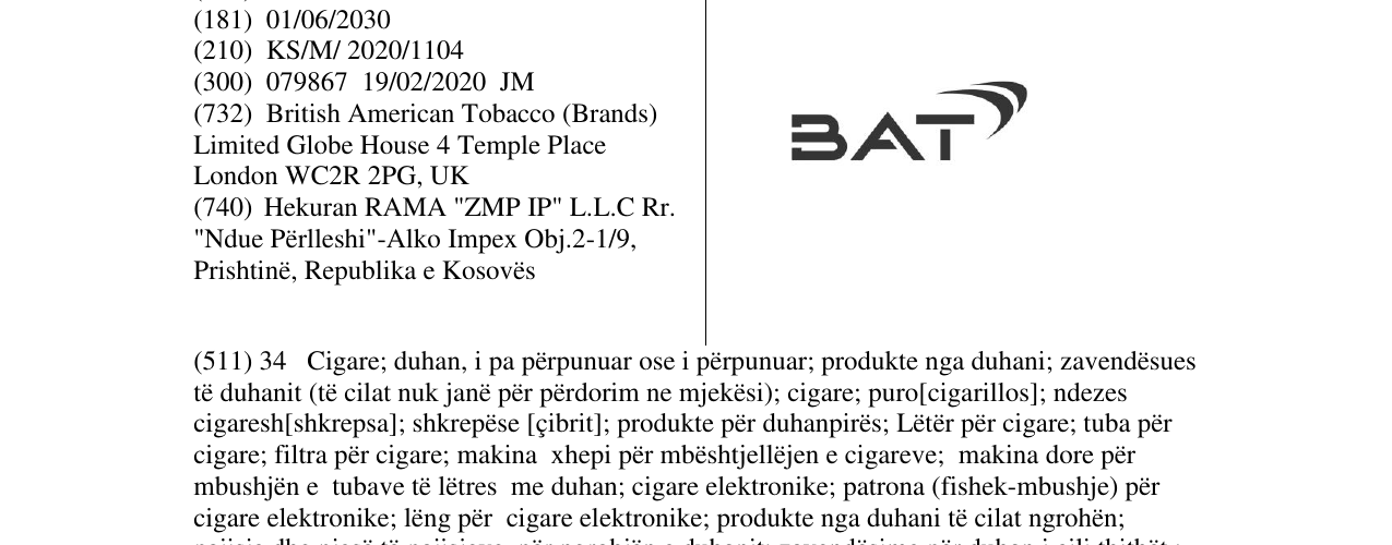 Zëri i markës BAT në buletin