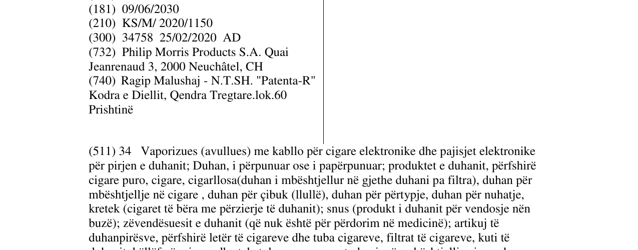 Zëri i markës ILUMA ONE në buletin