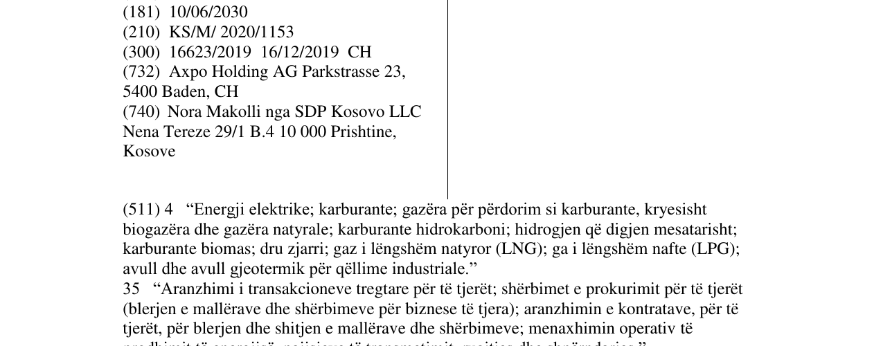 Zëri i markës AXPO në buletin