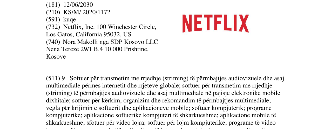 Zëri i markës NETFLIX në buletin