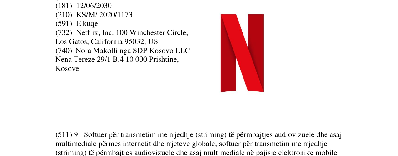 Zëri i markës NETFLIX në buletin