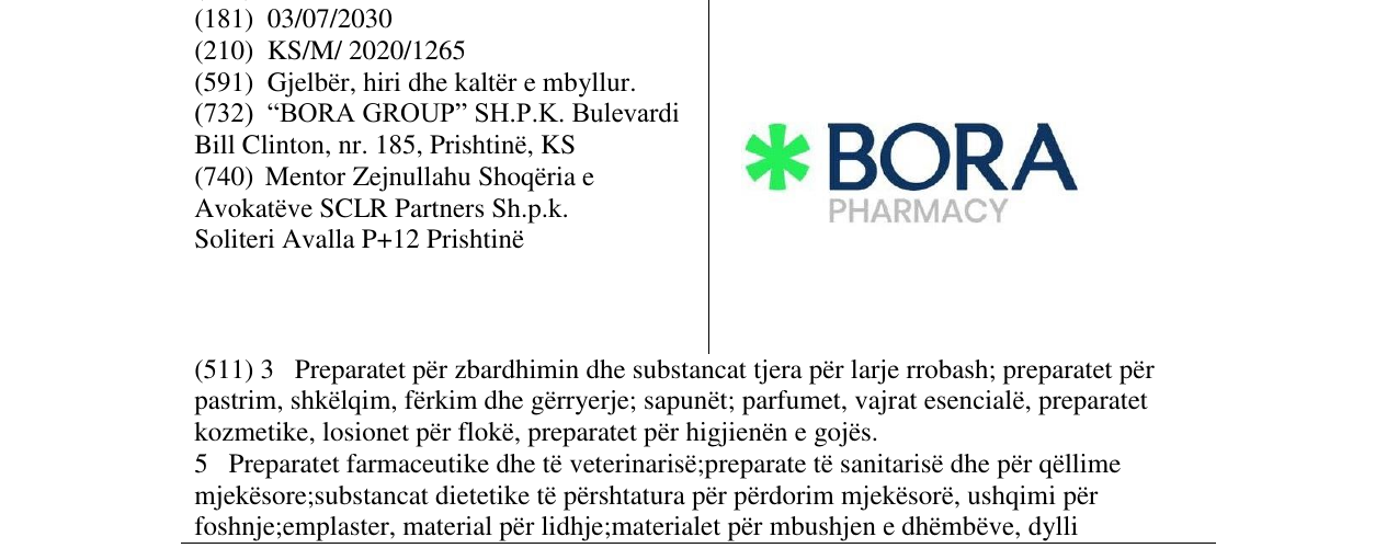 Zëri i markës BORA në buletin