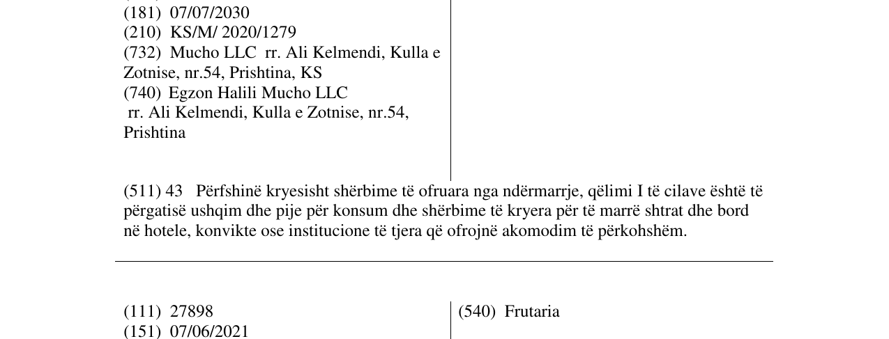 Zëri i markës MUCHO në buletin