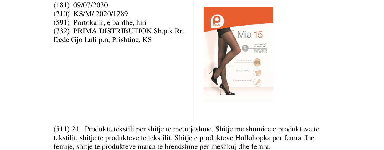 Zëri i markës PRIMA në buletin
