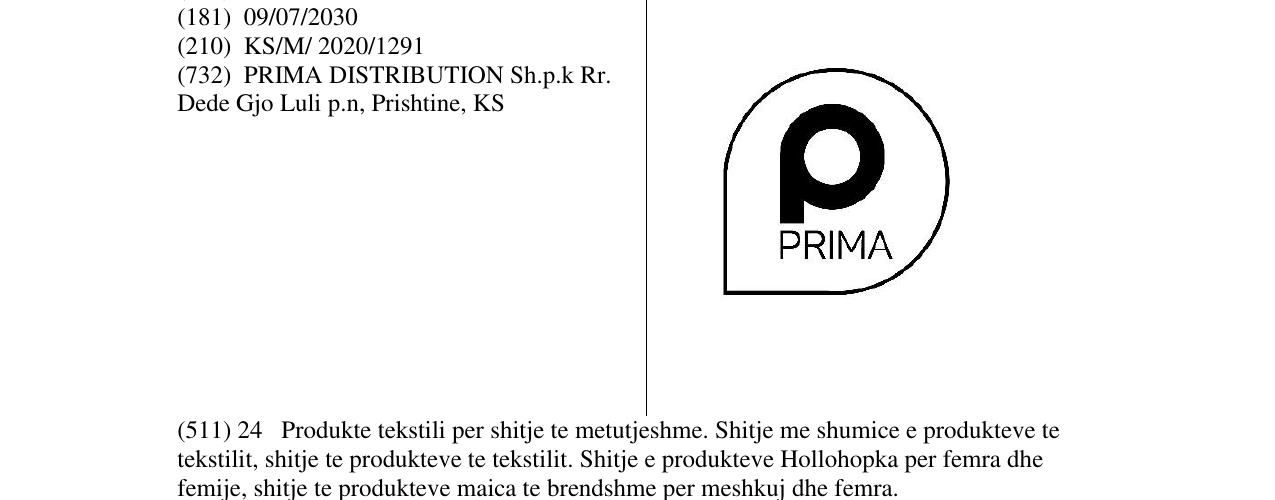 Zëri i markës PRIMA në buletin