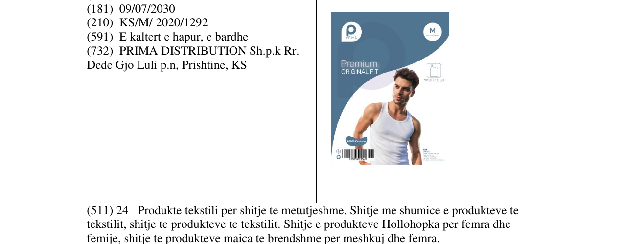 Zëri i markës PRIMA në buletin