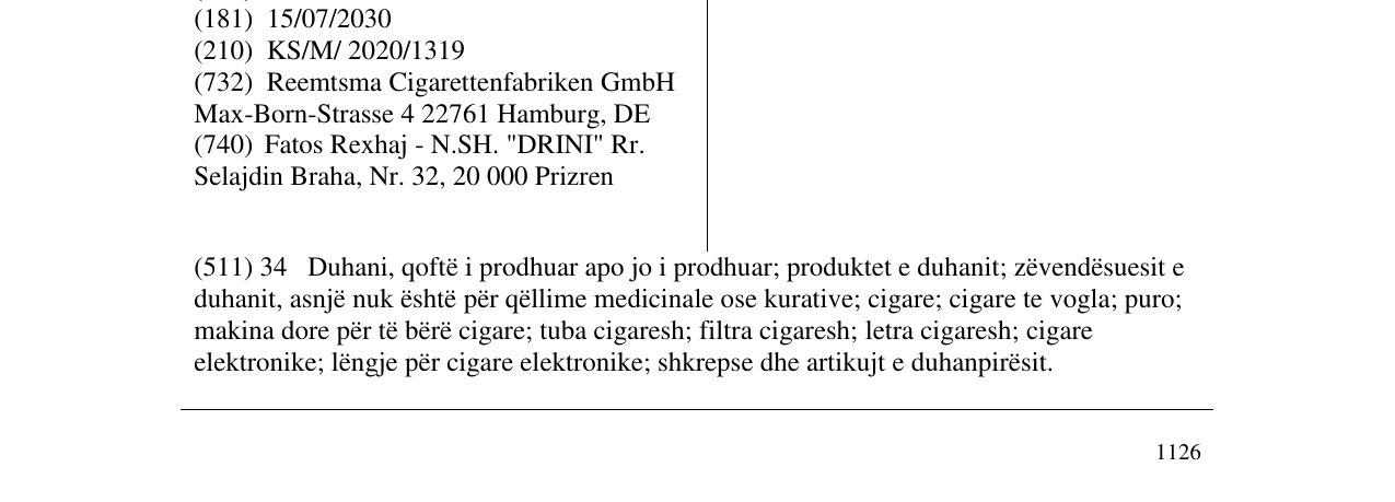 Zëri i markës WEST UP në buletin