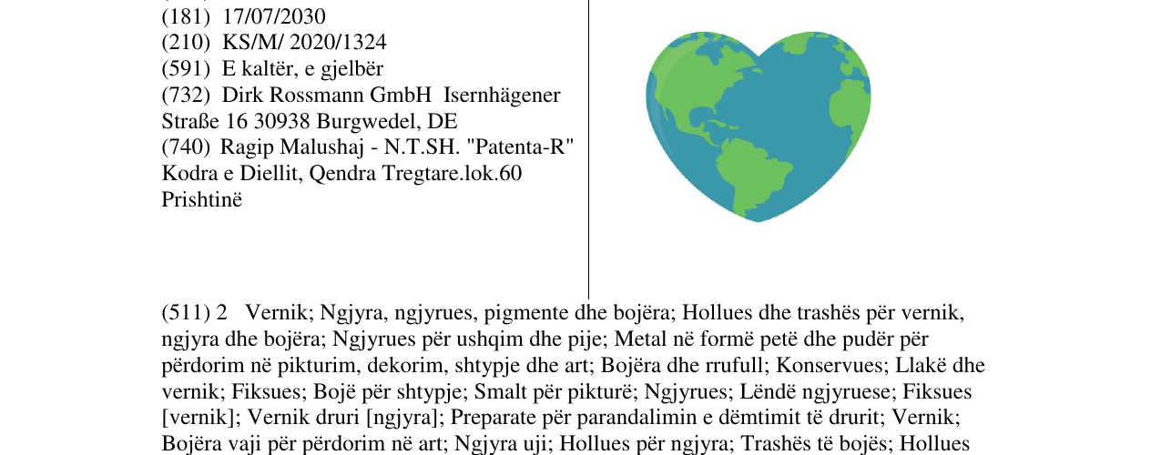 Zëri i markës Markë figurative në buletin