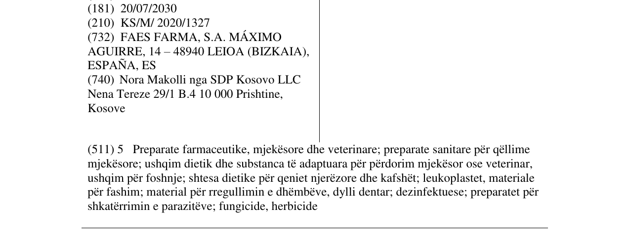 Zëri i markës MECOLZINE në buletin