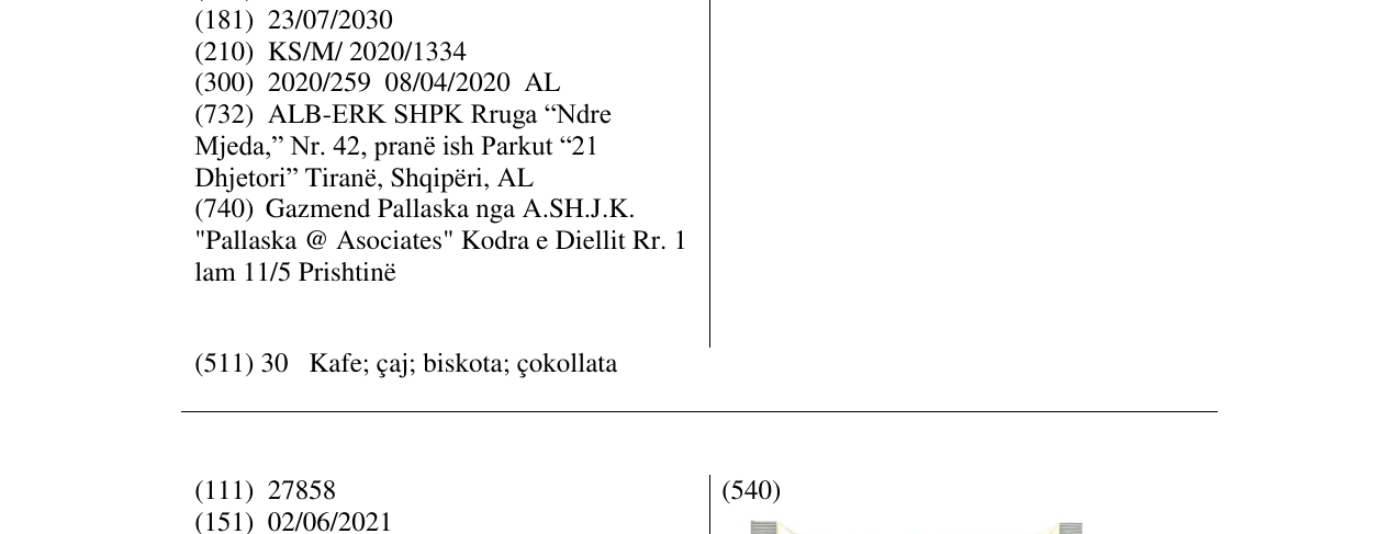 Zëri i markës DRUPA në buletin