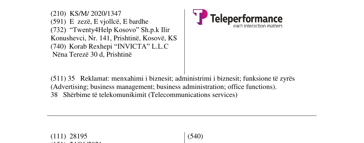 Zëri i markës teleperformace në buletin