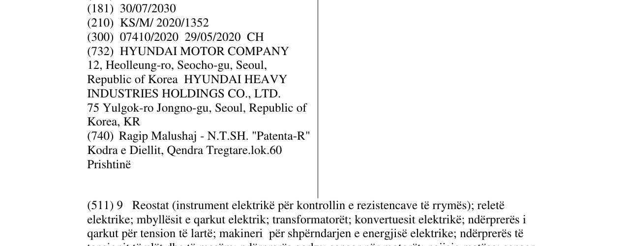 Zëri i markës HYUNDAI në buletin