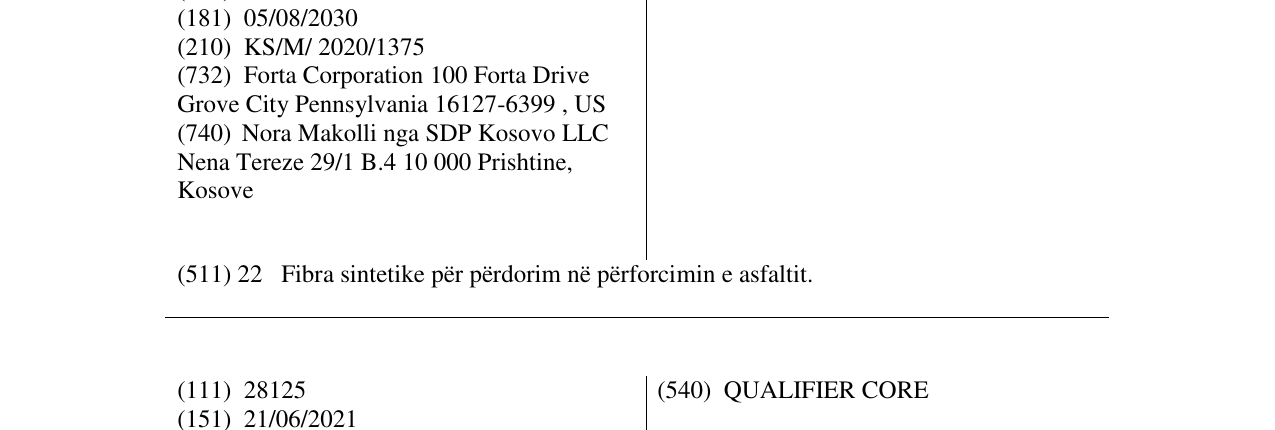 Zëri i markës FORTA-FI në buletin