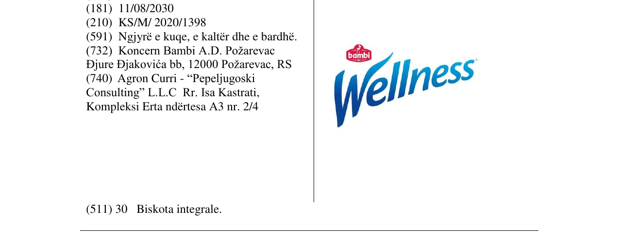Zëri i markës BAMBI WELLNESS në buletin