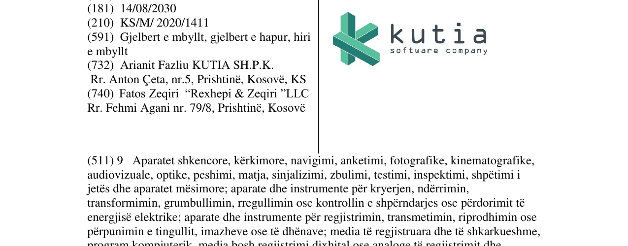Zëri i markës kutia -software company në buletin