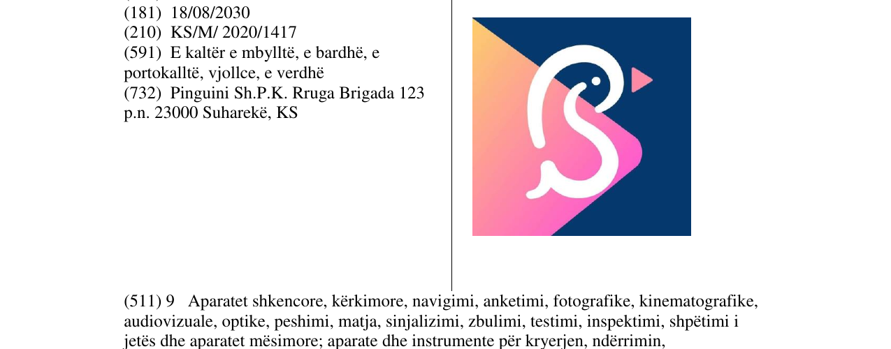 Zëri i markës PINGUIN në buletin