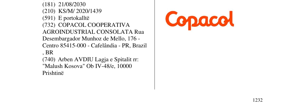 Zëri i markës copacol në buletin