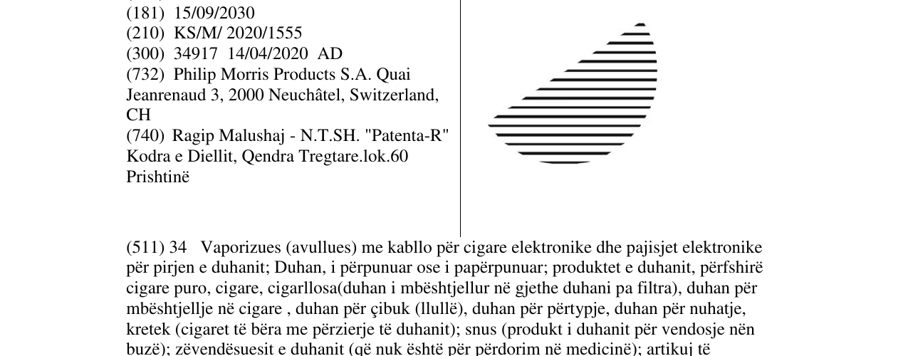 Zëri i markës semi circle në buletin