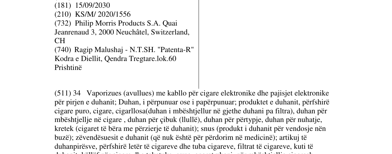Zëri i markës VEEV në buletin