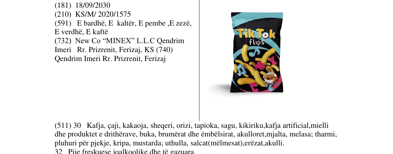 Zëri i markës tik tok flips në buletin
