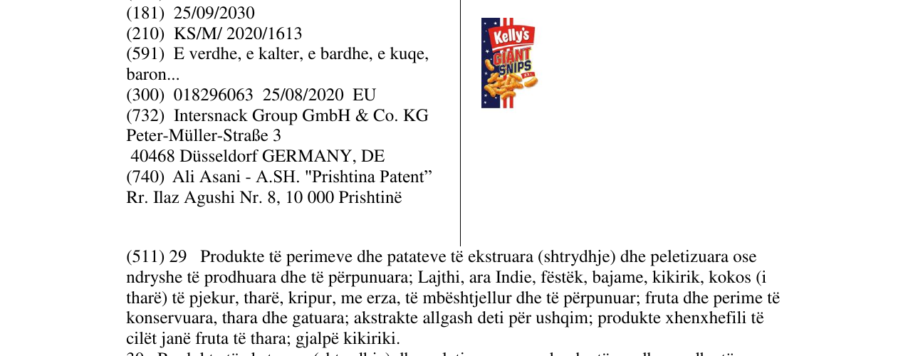 Zëri i markës Kelly's GIANT SNIPS në buletin
