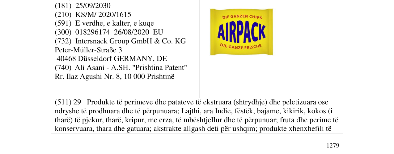 Zëri i markës AIRPACK në buletin