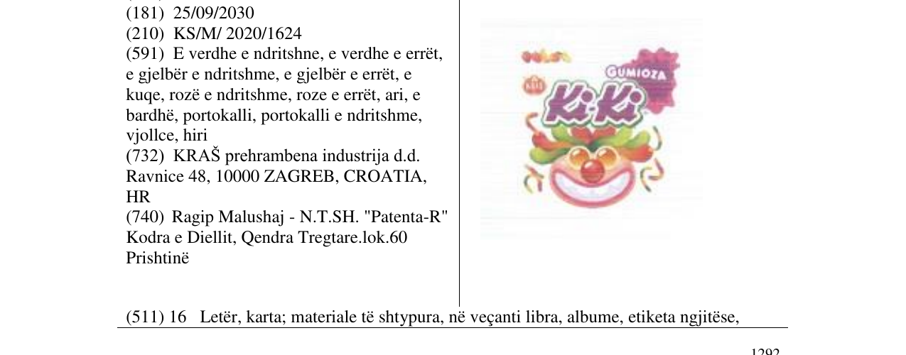Zëri i markës Ki-Ki në buletin