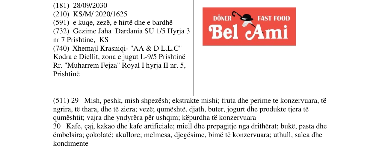 Zëri i markës bel ami në buletin