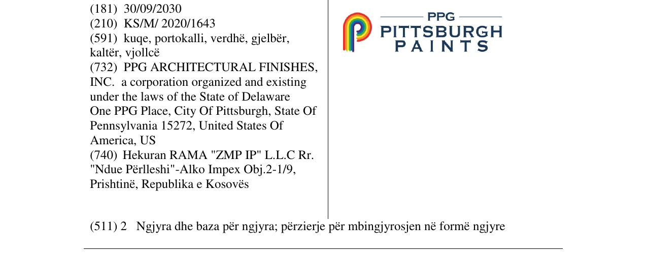 Zëri i markës pitsburgh paints në buletin