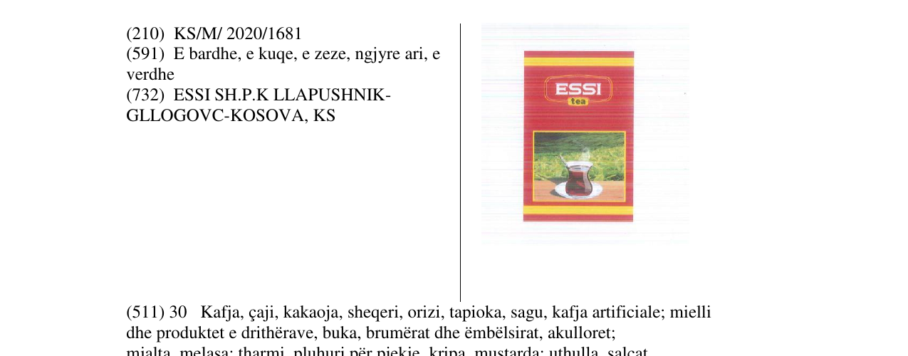 Zëri i markës ESSI në buletin