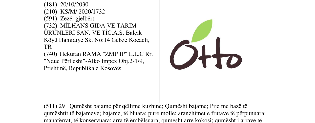 Zëri i markës OTTO në buletin