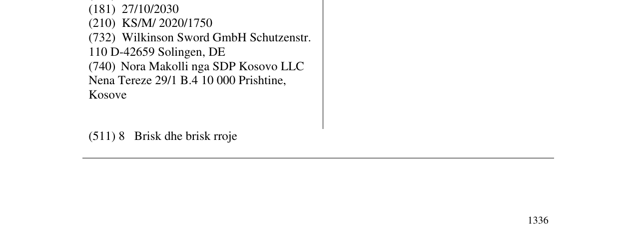 Zëri i markës WLKINSON SWORD XTREME në buletin